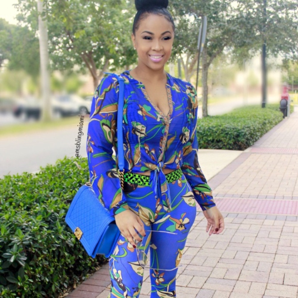 2 piece  summer legging with matching blouse